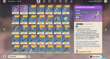 GENSHIN IMPACT - QIQI + 2 Armas 4 estrelas