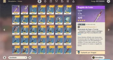 GENSHIN IMPACT - QIQI + 2 Armas 4 estrelas
