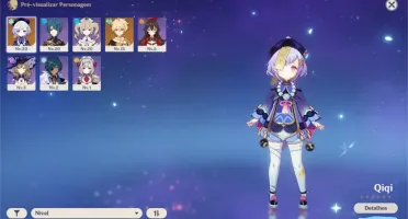 GENSHIN IMPACT - QIQI + 2 Armas 4 estrelas