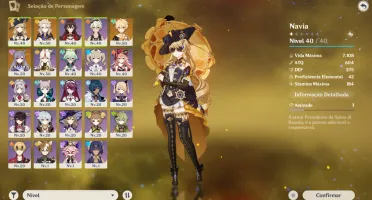 Contas Genshin, NAVIA, ALBEDO
