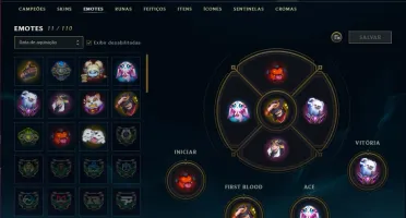 Conta Platina 1 (mestre season passada), 35 champs e 8 skins