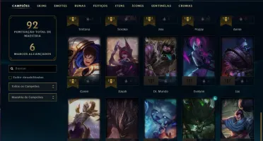 Conta Platina 1 (mestre season passada), 35 champs e 8 skins