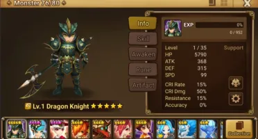 Reroll Summoners War lvl10 com Leo + Chasun