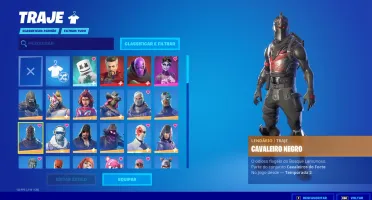 Conta Cavaleiro Negro e skins raras, salve o mundo com vbuck