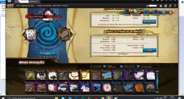CONTA NARUTO ONLINE S475 Lágrimas de Gelo 160k Fc