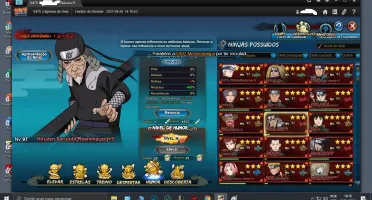 CONTA NARUTO ONLINE S475 Lágrimas de Gelo 160k Fc