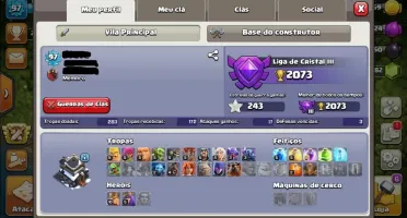 Conta cv 9 5 construtor e com mais de 1k de gemas