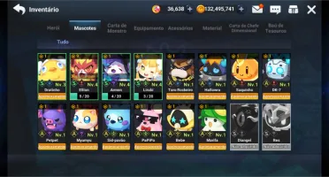 grand Chase mobile BR nv 88 493K PB 35K GEMAS 100KK GOLD