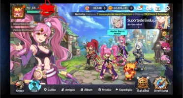 grand Chase mobile BR nv 88 493K PB 35K GEMAS 100KK GOLD