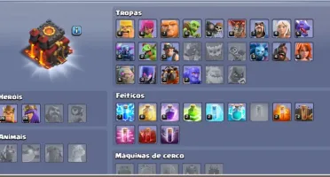 Clash of Clans CV 10 Bem upado Barato