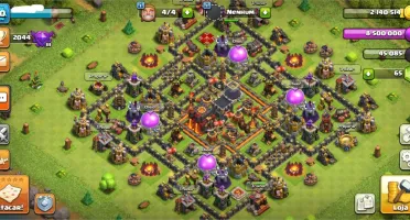 Clash of Clans CV 10 Bem upado Barato