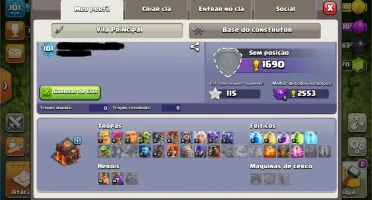 Vila Clash os Clans CV 10 Recente, vila muito boa