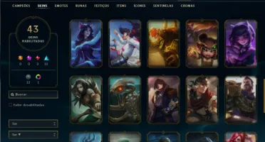 Unranked com 125 Champs e 43 Skins + Kayle Juiza