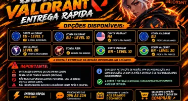 CONTA VALORANT SMURF | FULL ACESSO | ENTREGA RÁPIDA