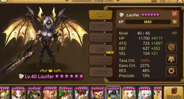 Conta midgame com Lucifer e Douman