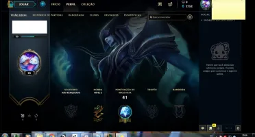 Conta league, 10champs, 2750EA, lissandra,yasuo,lee sin,fizz
