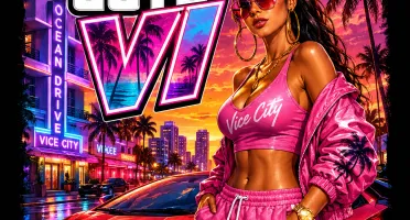 +70 Artes Estilo GTA 6 Estampas BSC