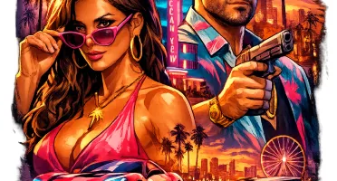 +70 Artes Estilo GTA 6 Estampas BSC