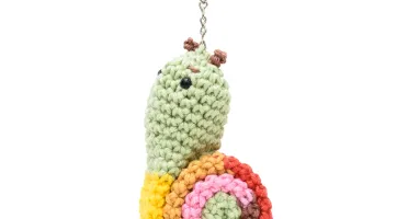Chaveiro Caracol em Amigurumi