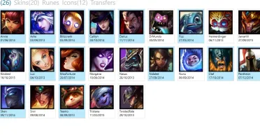 Conta League of Legends - LvL 30 - 26 Champs + 20 Skins - Un