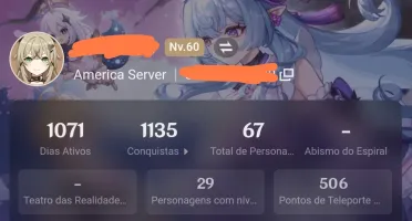 Conta de Genshin AR60