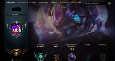 Conta League Of Legends Platina 3