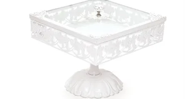 Bandeja de Metal com Pedestal - M, G ou GG
