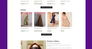 Loja Virtual Helena Closet - wordpress + Elementor