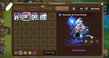 Conta iniciante Summoners war C/ Skin druida todos elementos