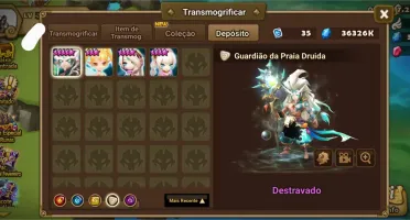 Conta iniciante Summoners war C/ Skin druida todos elementos