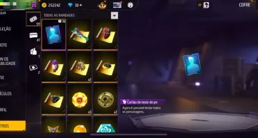 Conta Free Fire gemada, todos os passes disponíveis