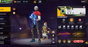 Conta Free Fire gemada, todos os passes disponíveis