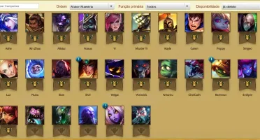 CONTA LEAGUE OF LEGENDS BR- 3 SKINS - 26 CHAMP - UNRANKED