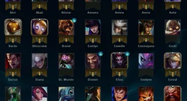 Conta gold 5 com borda, 85 campeões, 25 skins