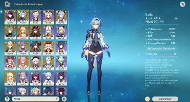 Conta de genshin end game ar 57, Hi3rd Lvl 81 e star rail lv