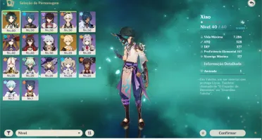 Xiao, mona e espada celestial