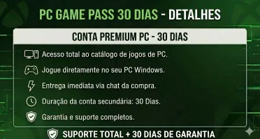 Conta PC Xbox Gamepass - (Jogue na sua principal)