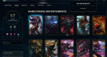 V> ACC LOL 57 Skins 2 miticas / faltam apenas 6 champions P5