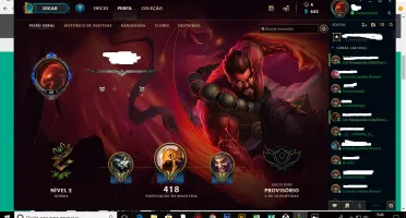 V> ACC LOL 57 Skins 2 miticas / faltam apenas 6 champions P5