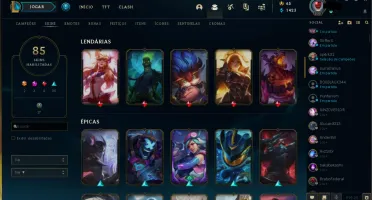 conta gold 1 85 skins mmr alto