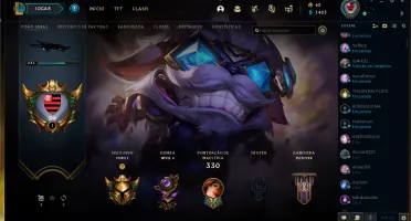 conta gold 1 85 skins mmr alto