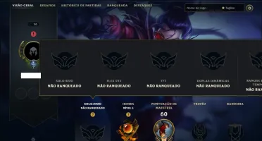 Unranked com 40 Champs e 8 Skins