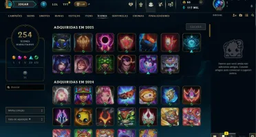Conta League Of Legends Level 653. 170 Skins Todos Champions