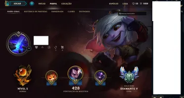 CONTA LEAGUE OF LEGENDS DIAMANTE 5