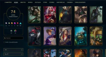 Unranked com 95 Champs e 74 Skins ( ADC / MID )