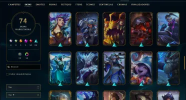 Unranked com 95 Champs e 74 Skins ( ADC / MID )