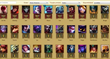 CONTA LEAGUE OF LEGENDS BR- 5 SKINS - 40 CHAMP - UNRANKED