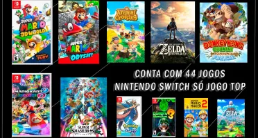 Conta Nintendo com 44 jogos de Switch