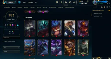 Conta League of Legends atualmente Esmeralda 3