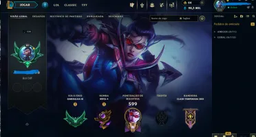 Conta League of Legends atualmente Esmeralda 3